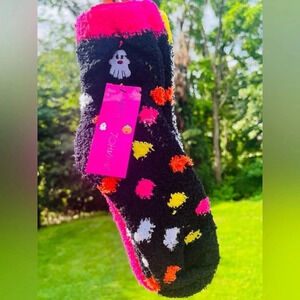 Betsey Johnson Fuzzy Halloween Socks 3 Pack NWT Spooky Cozy